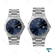 ساعت ست انزو EC-608AVS کلاسیک سیلور صفحه سرمه ای Enzo-8078-S