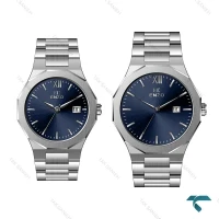 ساعت ست انزو EC-608AVS کلاسیک سیلور صفحه سرمه ای Enzo-8078-S