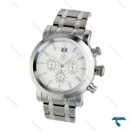 ساعت انزو EC-2168AEG مردانه کورنوگراف سیلور صفحه سفید Enzo-8121-G