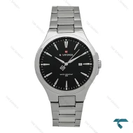 ساعت مردانه ناوی فورس NF9214 سیلور صفحه مشکی NaviForce-8161-G