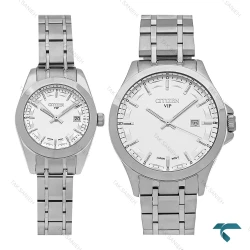ساعت مچی ست سیتیزن VIP تمام نقره ای Citizen-8195-S