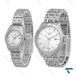 ساعت مچی ست سیتیزن VIP تمام نقره ای Citizen-8195-S