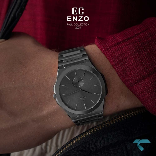 ساعت انزو مردانه EC-600BBG اورجینال دودی Enzo-8288-G