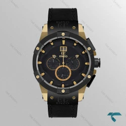 ساعت انزو مردانه EC-2518LTG کرنوگراف طلایی مشکی Enzo-8301-G
