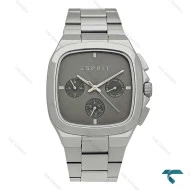 ساعت اسپریت مردانه سه موتوره نقره ای صفحه طوسی Esprit-8204-G