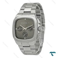ساعت اسپریت مردانه سه موتوره نقره ای صفحه طوسی Esprit-8204-G