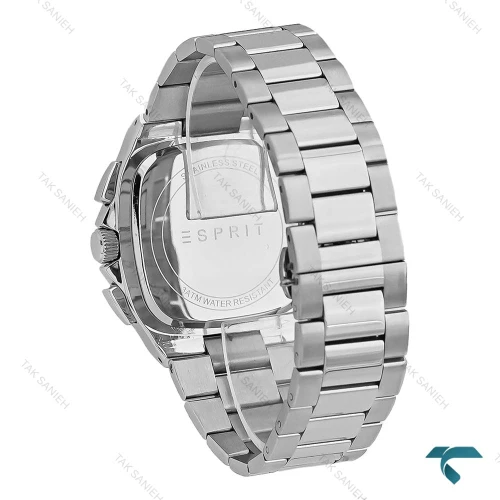 ساعت اسپریت مردانه سه موتوره نقره ای صفحه طوسی Esprit-8204-G