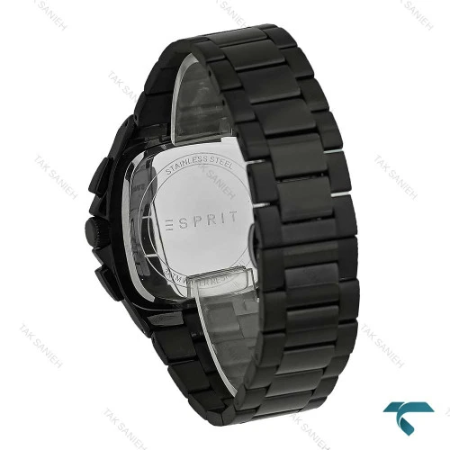 ساعت مردانه اسپریت سه موتوره مشکی صفحه کله غازی Esprit-8206-G
