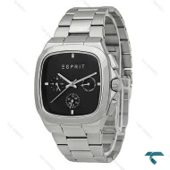 ساعت اسپریت مردانه استیل صفحه مشکی سه موتوره Esprit-8209-G