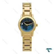 ساعت اسپریت زنانه طلایی صفحه یاقوت کبود Esprit-8211-L