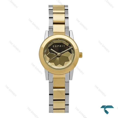 ساعت زنانه اسپیریت دورنگ طلایی Esprit-8213-L