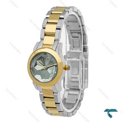 ساعت مچی زنانه اسپریت دورنگ طلایی صفحه طوسی Esprit-8215-L