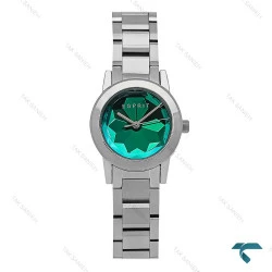ساعت مچی اسپریت زنانه سیلور صفحه فیروزه ای Esprit-8218-L