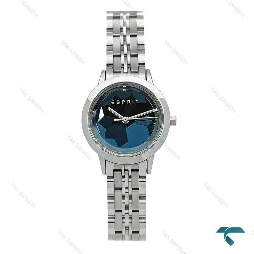 ساعت اسپریت زنانه سیلور صفحه کله غازی بند جوبیلی Esprit-8222-L