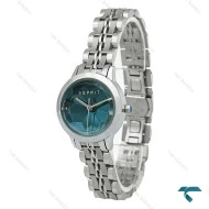 ساعت اسپریت زنانه نقره ای صفحه آبی Esprit-8224-L