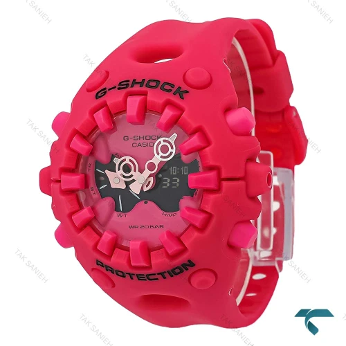 ساعت جیشاک سالی وان سری GA-V01 مردانه صورتی GShock-8235-G