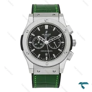 ساعت هابلوت مردانه سه موتوره کرنوگراف بند چرم سبز Hublot-8240-G