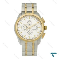 ساعت مچی تیسوت مردانه دورنگ طلایی سه موتوره کرنوگراف Tissot-8274-G