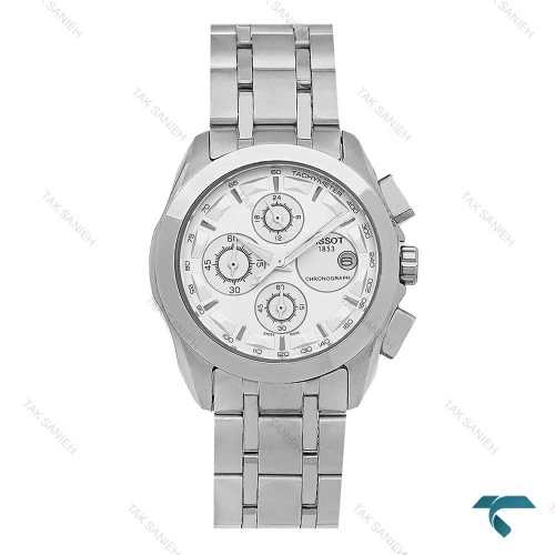 ساعت مچی زنانه تیسوت سه موتوره کورنوگراف نقره ای Tissot-8281-L