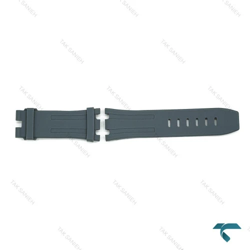بند رابر ساعت AP ای پی مردانه مدل Off shore طوسی AP-Strap-8163-G