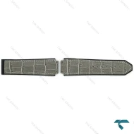 بند چرمی ساعت هابلوت مردانه طوسی Hublot-Strap-8168-G