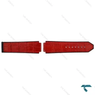 بند چرم ساعت هابلوت مردانه قرمز Hublot-Strap-8170-G