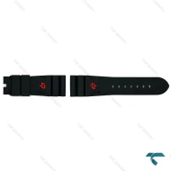 بندرابر ساعت پنرای مردانه مشکی لوگو قرمز Panerai-Strap-8176-G