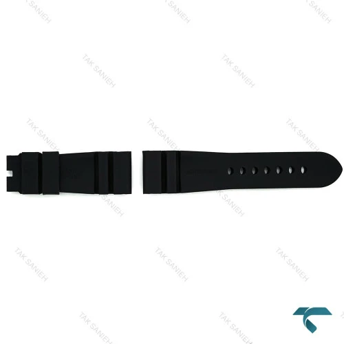 بندرابر ساعت پنرای مردانه مشکی لوگو قرمز Panerai-Strap-8176-G