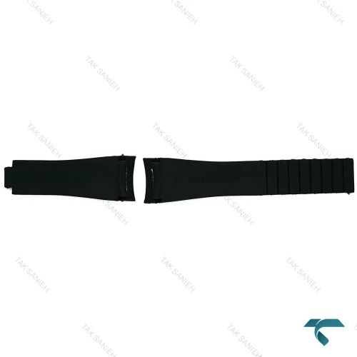 بند رابر ساعت رولکس مردانه مشکی Rolex-Strap-8187-G