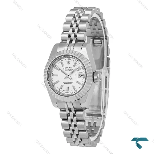 ساعت مچی رولکس زنانه استیل ایندکس خطی اسمال Rolex-8318-L
