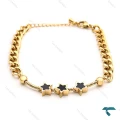 دستبند ظریف زنانه کارتیر ستاره ای طلایی  Bracelet-8330-L
