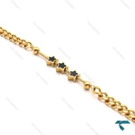 دستبند ظریف زنانه کارتیر ستاره ای طلایی  Bracelet-8330-L