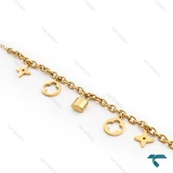 دستبند ظریف زنانه طلایی Bracelet-8349-L