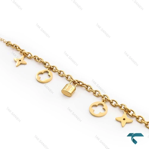 دستبند ظریف زنانه طلایی Bracelet-8349-L