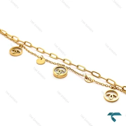دستبند زنانه شنل طلایی Chanel-8331-L