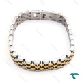دستبند زنانه رولکس دورنگ طلایی متوسط Rolex-8356-L