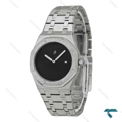 ساعت AP زنانه سیلور صفحه مشکی مهندسی AP-7992-L