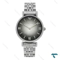 ساعت امپریو آرمانی زنانه سیلور صفحه طوسی مشکی Armani-8568-L