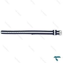 بند ساعت دنیل ولینگتون زنانه برزنتی سرمه ای سفید نقره ای DW-Strap-4822-L