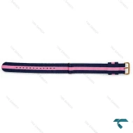 بند برزنتی دنیل ولینگتون مردانه سرمه ای صورتی سگک رزگلد DW-Strap-8591-G