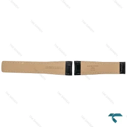 بند ساعت تگ هویر کررا مردانه چرمی مشکی Tag-Strap-8602-G