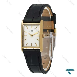 ساعت دنیل ولینگتون Bound زنانه طلایی بند چرمی مشکی اسمال DW-8610-L