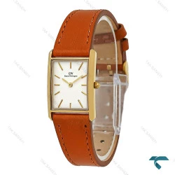 ساعت زنانه دنیل ولینگتون BOUND طلایی بند چرم عسلی DW-8613-L