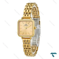 ساعت دنیل ولینگتون مربعی زنانه طلایی DW-8616-L