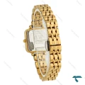 ساعت دنیل ولینگتون مربعی زنانه طلایی DW-8616-L
