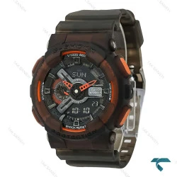 ساعت جی شاک G 110 مردانه دودی نارنجی GShock-8627-G