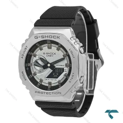 کاسیو جیشاک GM 2100 مردانه فلزی سیلور بند رابر GShock-8628-G