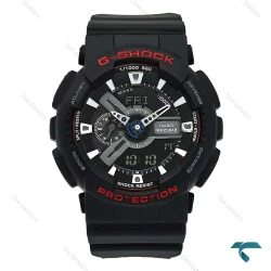 ساعت جیشاک G110 مردانه مشکی زرشکی GShock-8629-G