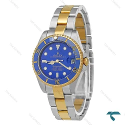 ساعت رولکس ساب مارینر زنانه دورنگ طلایی صفحه آبی Rolex-8646-L