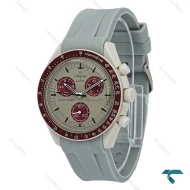 ساعت مچی امگا سواچ بند رابر طوسی ماموریت به پولوتون Swatch-8649-U